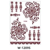 1vnt raudonos nėrinės Henna tatuiruotės kūno lipdukas Henna meno laikina rankų ir pėdų tatuiruotė, skirta vestuvių Eid Al Fitr pilnametystės ceremonijai 148 208mm 1pcs