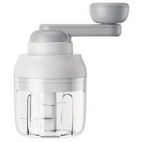 Rankinis virtuvės kombainas, rankinis traukiamas maisto smulkintuvas, 250 ml plaunamas rankinis virtuvės kombainas, dviejų greičių virtuvės kombainas svogūnams, česnakams, imbierui white