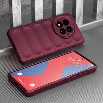 KEYSION Atsparus smūgiams matinis dėklas OnePlus 13 5G Anti-skid minkšto silikono telefono galinis dangtelis OnePlus 13 5G for OnePlus 13 vyno raudonos spalvos