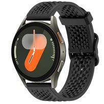 20 mm 22 mm skysto silikono dirželis Samsung Galaxy Watch 7 FE 6 5 4 44 mm 40 mm/6 Classic 47 mm 43 mm apyrankė Watch 5 Pro 45 mm skirta Huawei GT5 apyrankei Universal 20mm width juoda