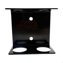 Barbell Bar Holder Storage Rack Gym Accessory 2  Hole Space Saving Vertical Weight Double Bar Holder black