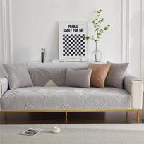 Storas pliušinis sofos užvalkalas Nordic Universal Sofas Rankšluosčių neslystantis kombinuotas sofos pagalvėlės užvalkalas, skirtas apsaugoti svetainę 90x120 gray