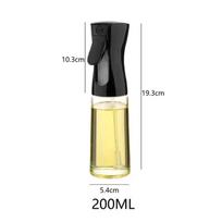 200/300/500ml Alyvuogių aliejaus purškiamas butelis virtuvėje Push tipo purškiamas butelis actas sojos padažo dozatorius stovyklavietės kepsninės oro gruzdintuvės purškalas