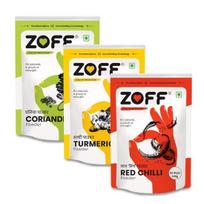 Zoff Combos Red Chilli Powder, Turmeric Powder & Coriander Powder | Pack of 3 | No Colors, Pure | Total Weight - 1500 gm