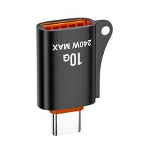Didelės spartos USB C į USB 3.0 adapteris 10Gbps duomenų perdavimas USB C kištukas į USB A kištuką OTG keitiklis nešiojamiesiems kompiuteriams ir planšetiniams kompiuteriams juoda