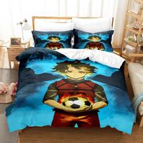 Bachira Blue Lock Patalynės Komplektas Viengulis Twin Pilnas Queen King Dydžio Suaugusių Berniukų Miegamojo Antklodžių Užvalkalai 3D Anime Paklodžių Rinkinys EU Single 135x200cm black