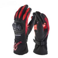 Men's Winter Thermal Motorcycle Ski Gloves Snowboard Touch Screen Gloves Outdoor Sports Waterproof and Windproof -30 /-40°C M raudona