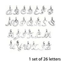 1/2 rinkinio raidės pakabukas lydinio raidė A-Z pakabukas angliškos raidės pakabukas papuošalai pasidaryk pats apyrankė vėrinys 1set