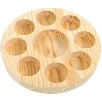 Perfume Shelf Organizer Essential Oil Display Stand Nail Gel Polish Portable Case 13.5x13.5cm beige
