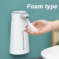 400 ml automatinis putų muilo dozatorius, bekontaktis putų muilo dozatorius, USB įkrovimas, aukštos kokybės ABS medžiaga, putų muilo dozatorius 400 ml beige