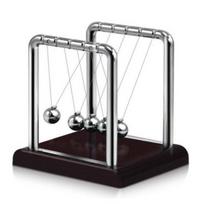 Classic Newtons Cradle Kinetic Balls Executive Educational Toy Office Desktop Gadget ARI gray