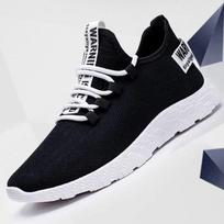 Vasaros mados tendencija Tinklelio Fly-knit vyriški batai Patogūs ir kvėpuojantys sportbačiai Vyriški bėgimo batai 40