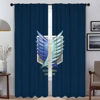 Blinds Attack on Titan Curtains for Living Room Curtain Halloween Decoration Partition Shades Home Interior Curtains 2 Pieces W50xH70cmx2pcs-CL
