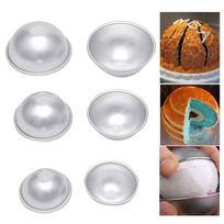 2Pcs Ball Aluminum Semicircle Sphere Bath Bomb Cake Pan Baking Mold Pastry Mould BAS ARI S