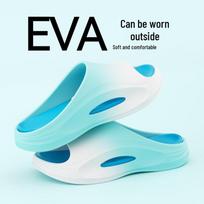 Men's Summer 2024 Outdoor Sports Sandals: Thick Sole, Non-Slip, EVA, Deodorant, Casual Style 38-39 (suitable for 37-38) blue