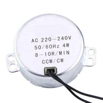 1 vnt. 220240V AC sinchroninis variklis su reduktoriumi 4W CWCCW(810RPM)