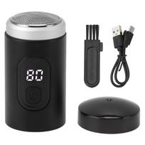 Electric Beard Trimmer USB Rechargeable IP7X Waterproof Washable 65000RPM Portable Digital Beard gray
