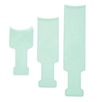 3pcs Highlighting Board Barber Hair Salon Hair Dye Sectioning Paddle Set Hairdressing Tool for žalia