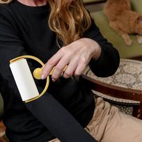 2 Pieces Lint Roller Dog Hair Remover Manual Brush with Handles Reusable for Clothes Couch Cat