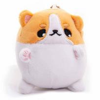 Mielų gyvūnų serijos lėlė animacinis šuo Shiba Inu pliušinė lėlė raktų pakabukas krepšio pakabukas vaikiški gimtadienio Kalėdų dovanos white