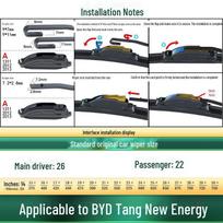 BYD Tang Series Silent Universal Boneless Wiper Blade