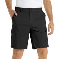 Solid Color Men's Multi-pocket Casual Tooling Five-point Pants Straight Summer Shorts 4XL juoda