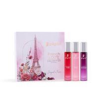 Pilgrim Moterims The French Love Collection Premium Aerosoliniai Kvepalai Dovanų Rinkinys 3X17 Ml |Ilgai Išliekantys | Eau De Parfum | Ambra Fougere Gaivus Kvapas