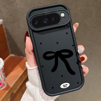 For Google Pixel 9 Pro Xl 8 Pro 8a Shockproof Bowknot Pattern Silicone Soft Candy Color Matte Anti-Fall Case Cover Google Pixel9 juoda