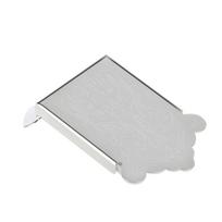 Mandolin Guitar Tailpiece with Screw Instrument Replacement Accessory (Silver) white