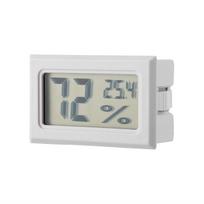 Embedded Digital Hygrometer Thermometer Humidity Temperature Monitor with Built in Probe White balta