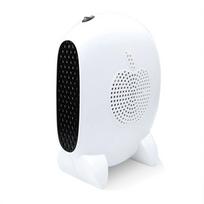 Indoor Home Office Dorm Mini Fan Heater Winter Desktop Electric Hands Warmer 500W Quiet ABS Power Off Overheating Protection white