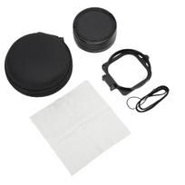 JUNESTAR 16x HD Macro Lens Red Purple Diving Filter 58mm Adapter Ring Lens Cap for Hero 9 white