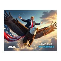 Trumpo kalendorius 2025 pakabinamas sieninis kalendorius mėnesinis kalendorius bloknotai namų biurui CHINA