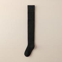 Moteriškos itin storos vilnonės virš kelių kojinės - Aksominis pamušalas šilumai One size (34-39 EU) white