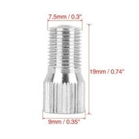 4pcs Extension Valve Stem Accessories Chrome Extender white
