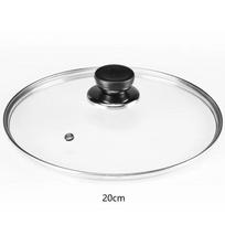 Grūdinto stiklo apvalus keptuvės dangtis, matomas vertikalus dangtis, puodo dangtis, virtuvės reikmenys, dalys, virtuvės priedai, 20–30 cm black