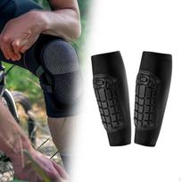 Knee Pad Football Leg Sleeve Elastic Soft Shin Guard Padded Sleeves for Tennis Leisure Sports M black
