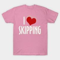 T Shirt Women Skipping Jumping Rope Rope Harajuku Print Kawaii Tshirt Summer Short Sleeve Female T-Shirt Top Tee S rožinė