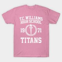 T Shirt Women Tc Williams High School Titans 1971 Remember The T Harajuku Print Kawaii Tshirt Summer Short Sleeve Female T-Shirt Top Tee S rožinė