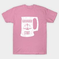 T Shirt Women Kavanaugh Parody Stout Mug Harajuku Print Kawaii Tshirt Summer Short Sleeve Female T-Shirt Top Tee S rožinė