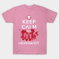 T Shirt Women Keep Calm And Boom Heads Harajuku Print Kawaii Tshirt Summer Short Sleeve Female T-Shirt Top Tee S