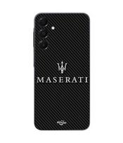 Phone case - MASERTATI - Galaxy A16 - Silicone - Soft - Carbon juoda