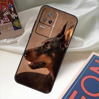 Doberman Dog Case For POCO X6 Pro X3 X5 F3 F5 M5s M6 Pro Xiaomi 14 Ultra 11T 12T 13T Pro 12 13 Lite Cover Xiaomi 14 Ultra brown
