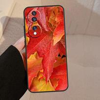 Autumn Leaves For Honor 90 70 50 Lite Magic 5 Pro 8X 9X Phone Case For Honor X8a X9a X7a X6a X9 X7 X8 X9b Honor 50 red