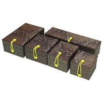 Senovinė nefrito papuošalų dėžutė - Kalta sagtelė žiedams, pakabukams, apyrankėms ir Brokadas 11×11×6.5cm black