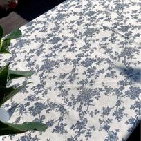 Blanche Cotton & Linen Tablecloth: Ideal for Living Room Coffee Tables & Afternoon Tea Round Tables 40x40 cm gray