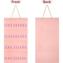 Sieninis laikiklis galvos juostoms moterims ir mergaitėms Veltinio galvos juostų organizatorius Plaukų segtukų laikiklis Plaukų aksesuarų stovas 40 grids rožinė