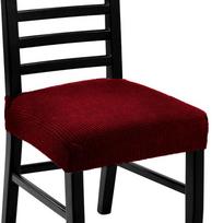 Jacquard Chair Seat Covers Removable Washable Anti-Dust Stretch Spandex Dining Room Upholstered Chair Cushion Slipcovers