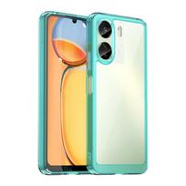 For POCO C65 Case For POCO C65 4G Cover 6.74 inch Colorful Soft Edge Silicone Transparent Bumper For Xiaomi POCO C65 4G Fundas For POCO C65 ežero mėlyna spalva