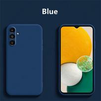 For Samsung Galaxy A55 5G Liquid Silicone Case Samsung Galaxy A55 Cover Funda Coque Soft TPU Phone Bumper Samsung Galaxy A55 For A55 5G mėlyna